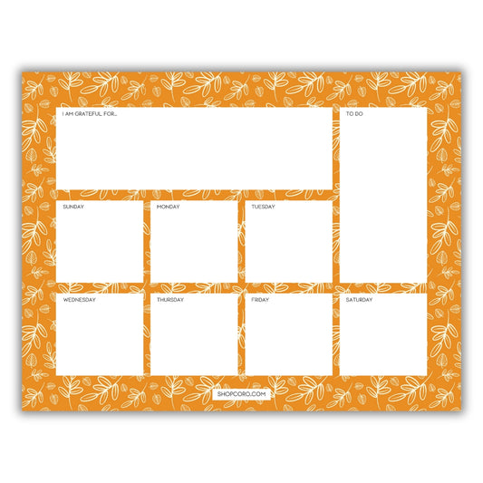 Citrus Weekly Planner Notepad • 8.5 x 11"