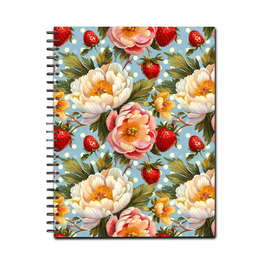 Strawberry Bush Spiral Lined Notebook