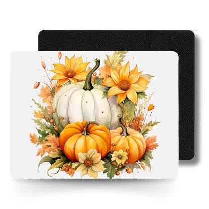 Fall Pumpkins Mouse Pad • Laptop Mouse Pad • Desk Accessories