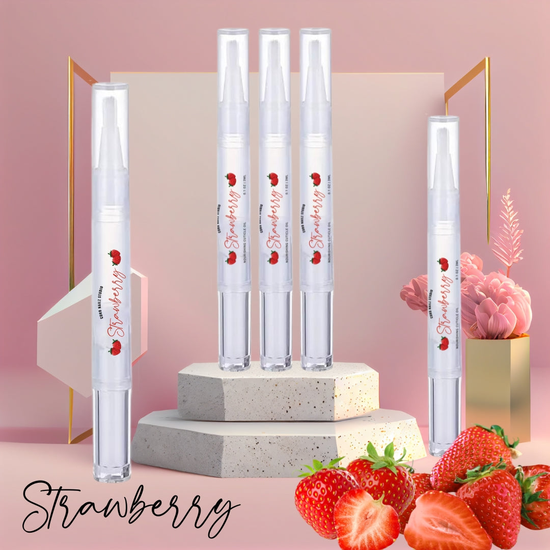 Strawberry Scented 3ml Nail + Cuticle Oil Pen