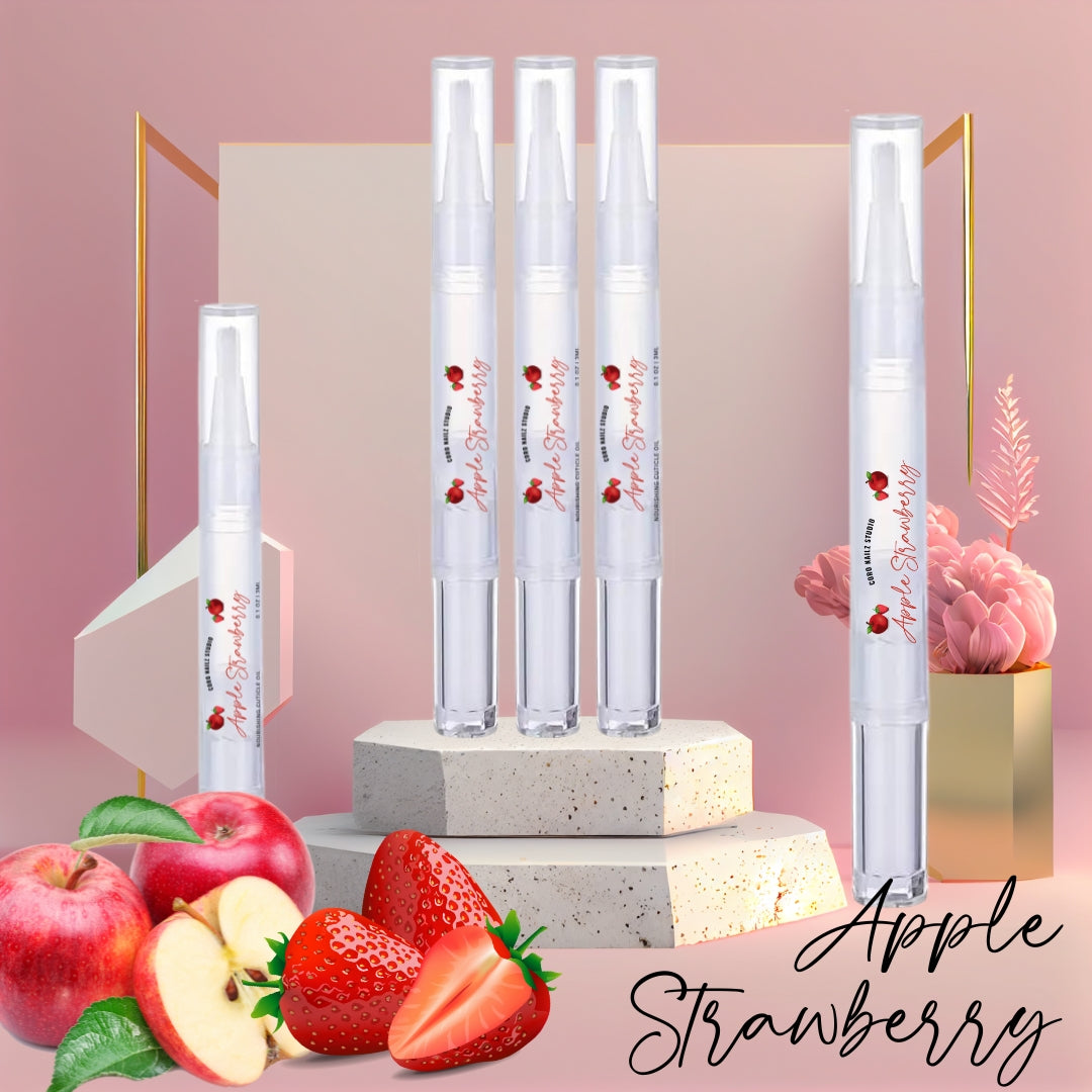 Apple Strawberry Scented 3ml Nail + Cuticle Oil Pen
