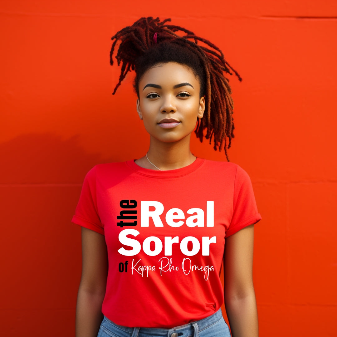 The Real Soror Tee • Sorority T-Shirt • Crew Neck