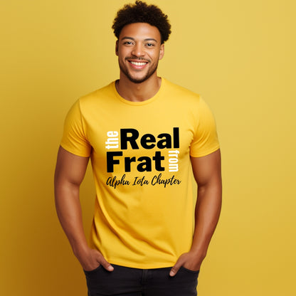 Alpha The Real Frat Tee • Crew Neck • Unisex Shirt