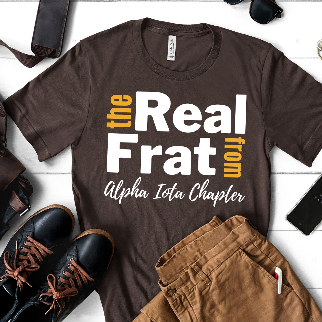 Iotas The Real Frat Tee • Crew Neck • Unisex Shirt
