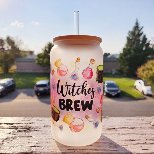 Witches Brew Beer Glass Can Tumbler • Drinkware
