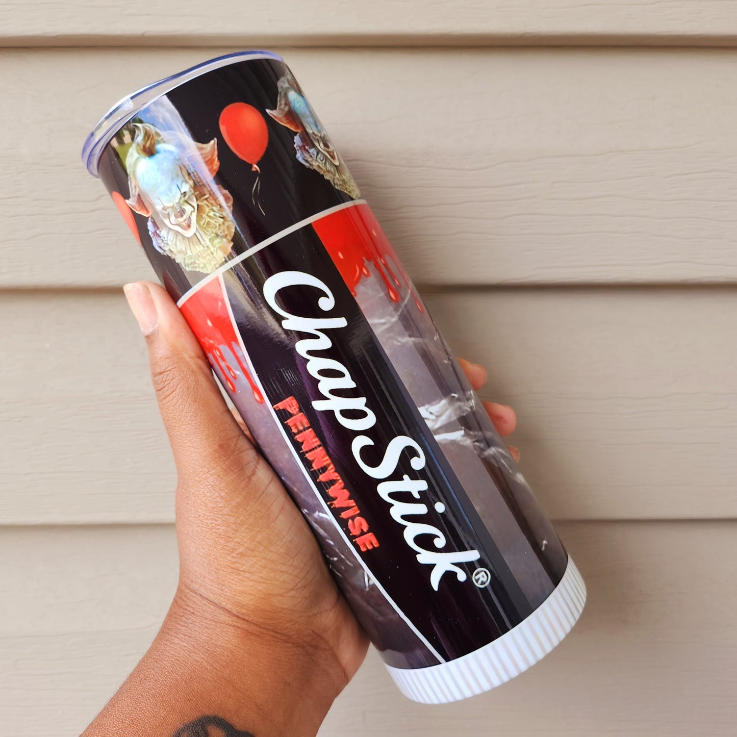 Pennywise ChapStick Skinny Tumbler • 20 oz Stainless Steel • Drinkware