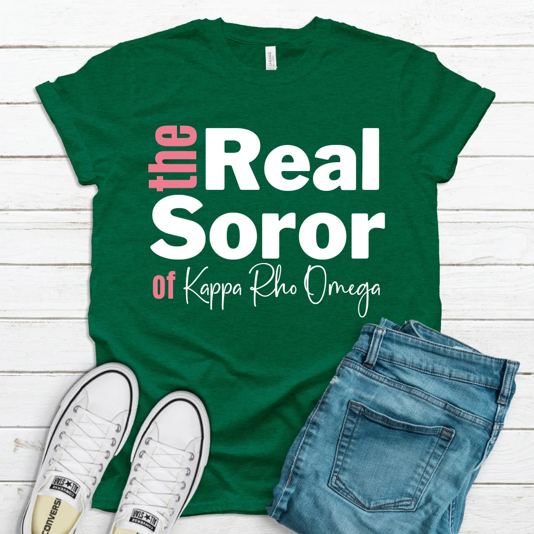 AKA The Real Soror Tee • Crew Neck • Unisex Shirt