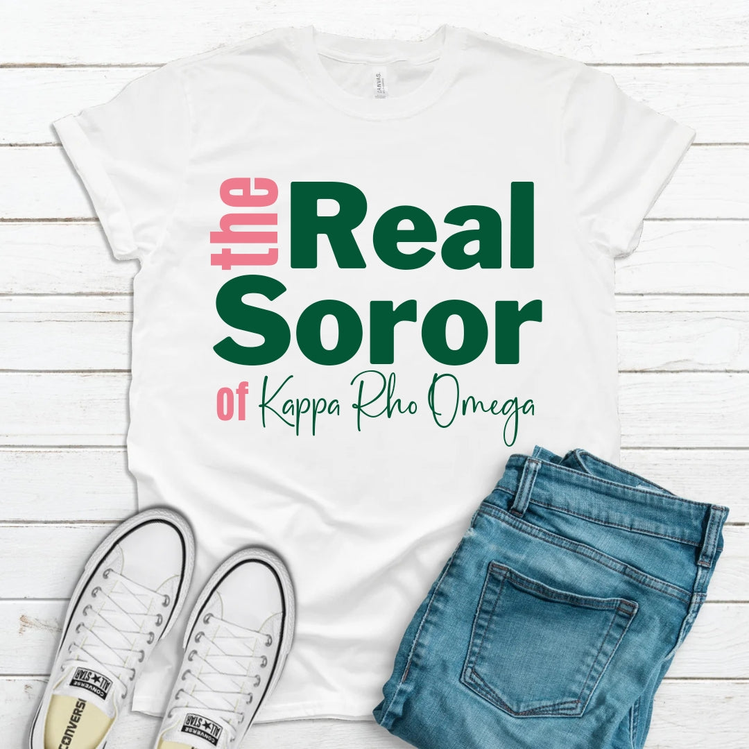AKA The Real Soror Tee • Crew Neck • Unisex Shirt
