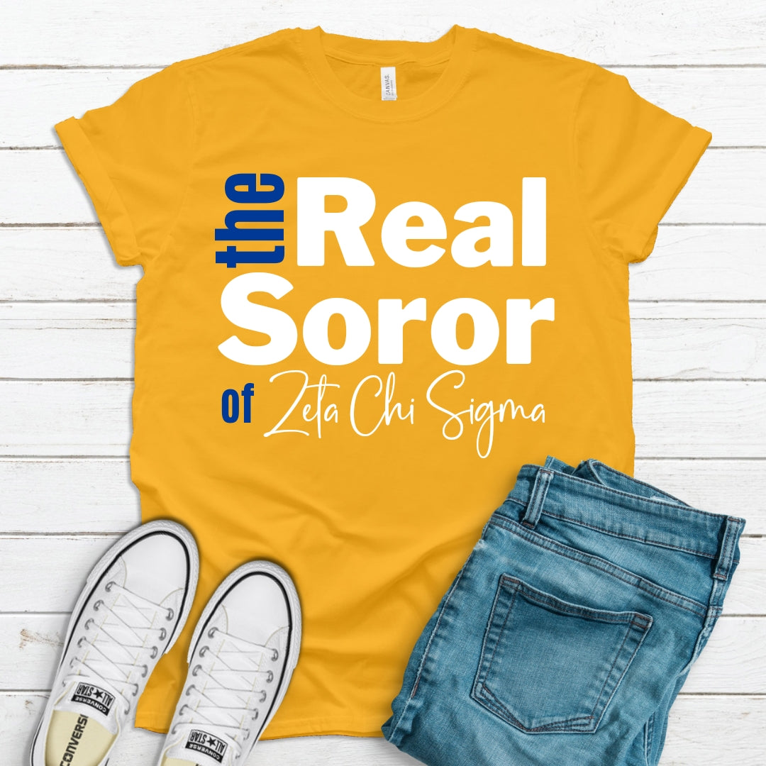 SGRho The Real Soror Tee • Crew Neck • Unisex Shirt