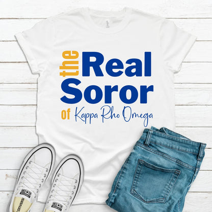 SGRho The Real Soror Tee • Crew Neck • Unisex Shirt