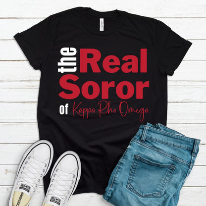 Deltas The Real Soror Tee • Crew Neck • Unisex Shirt