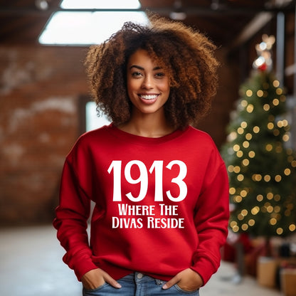 1913 Where the Divas Reside Unisex Sweatshirt