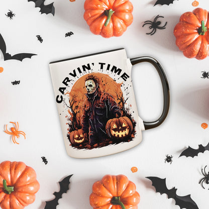 Carvin' Time Coffee Mug • 12 oz Ceramic • Drinkware