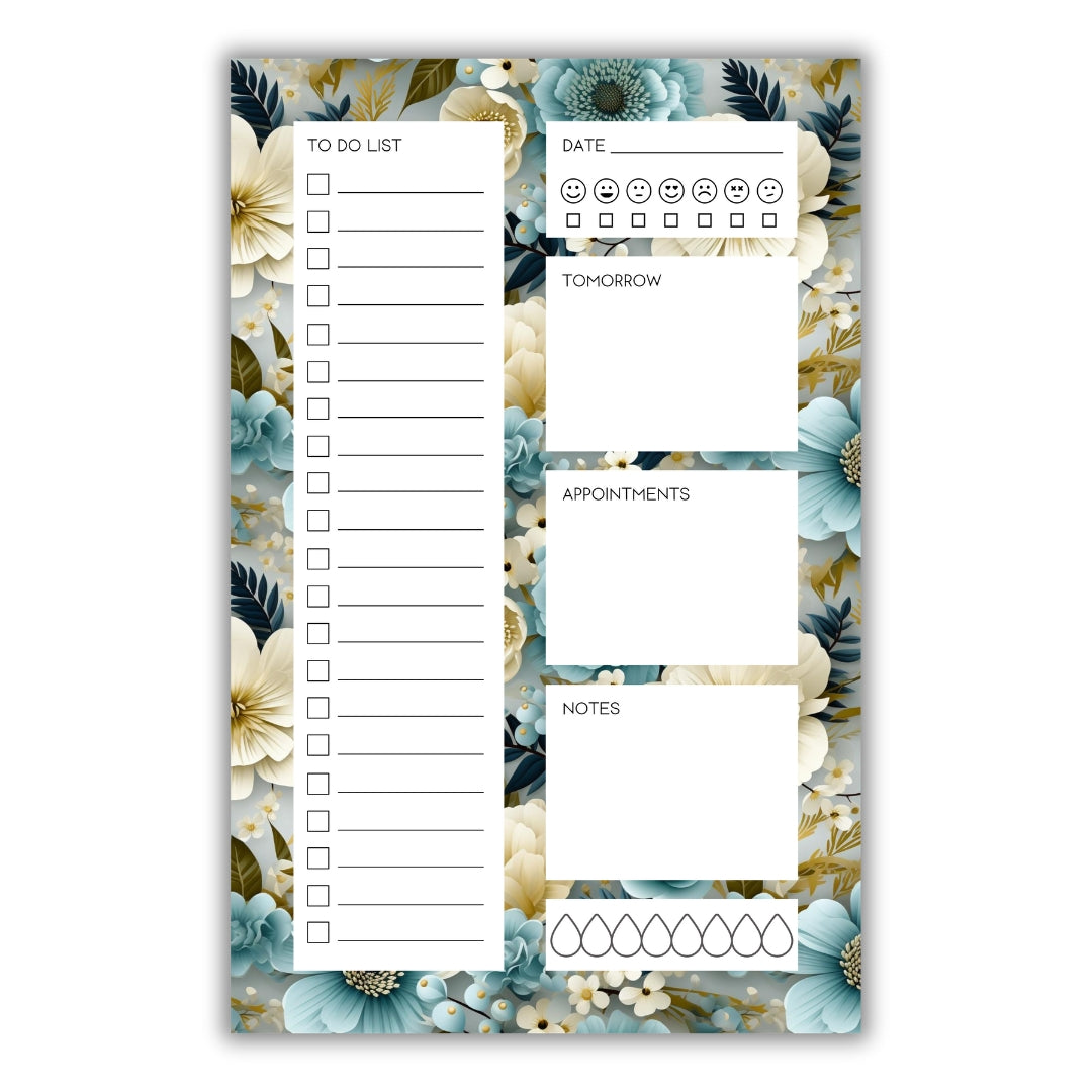 Moonlit Pearl Daily Planner Notepad • 5.5 x 8.5"