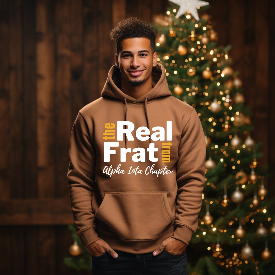 Iotas The Real Frat Hoodie • Cotton Fabric • Casual Unisex