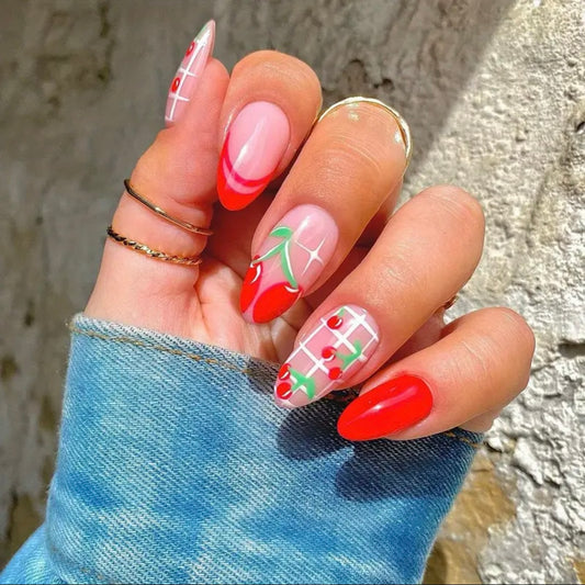 Cherries • Red Nails • Press-on Nails
