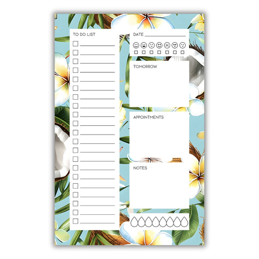Coconut Island Daily Planner Notepad • 5.5 x 8.5"
