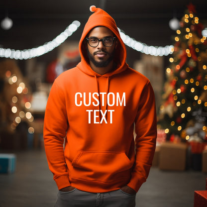 Custom Text Unisex Hoodie • Personalized Hoodie