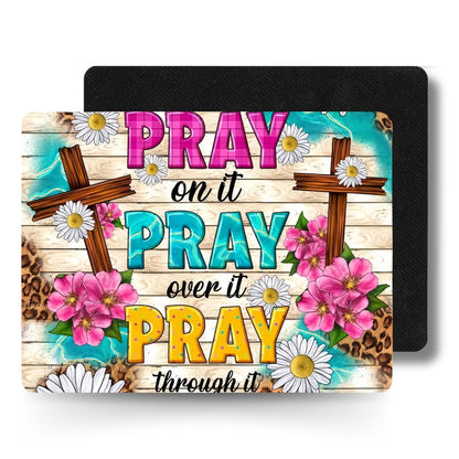 Pray On It Mouse Pad + Skinny Tumbler Gift Set
