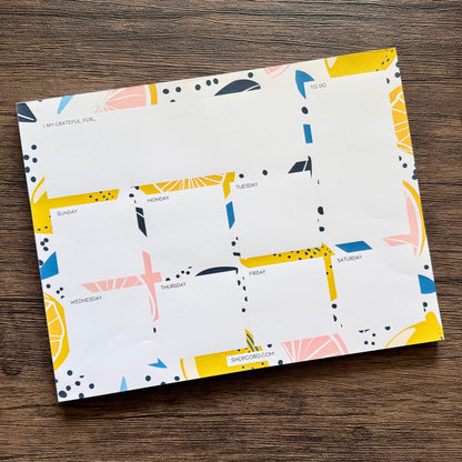 Lemonade Weekly Planner Notepad • 8.5 x 11"