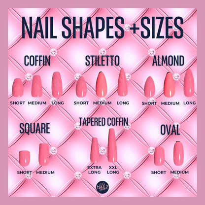 The Basics • Press on Nails • One Color Nails
