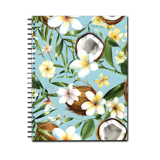 Coconut Island Spiral Lined Notebook