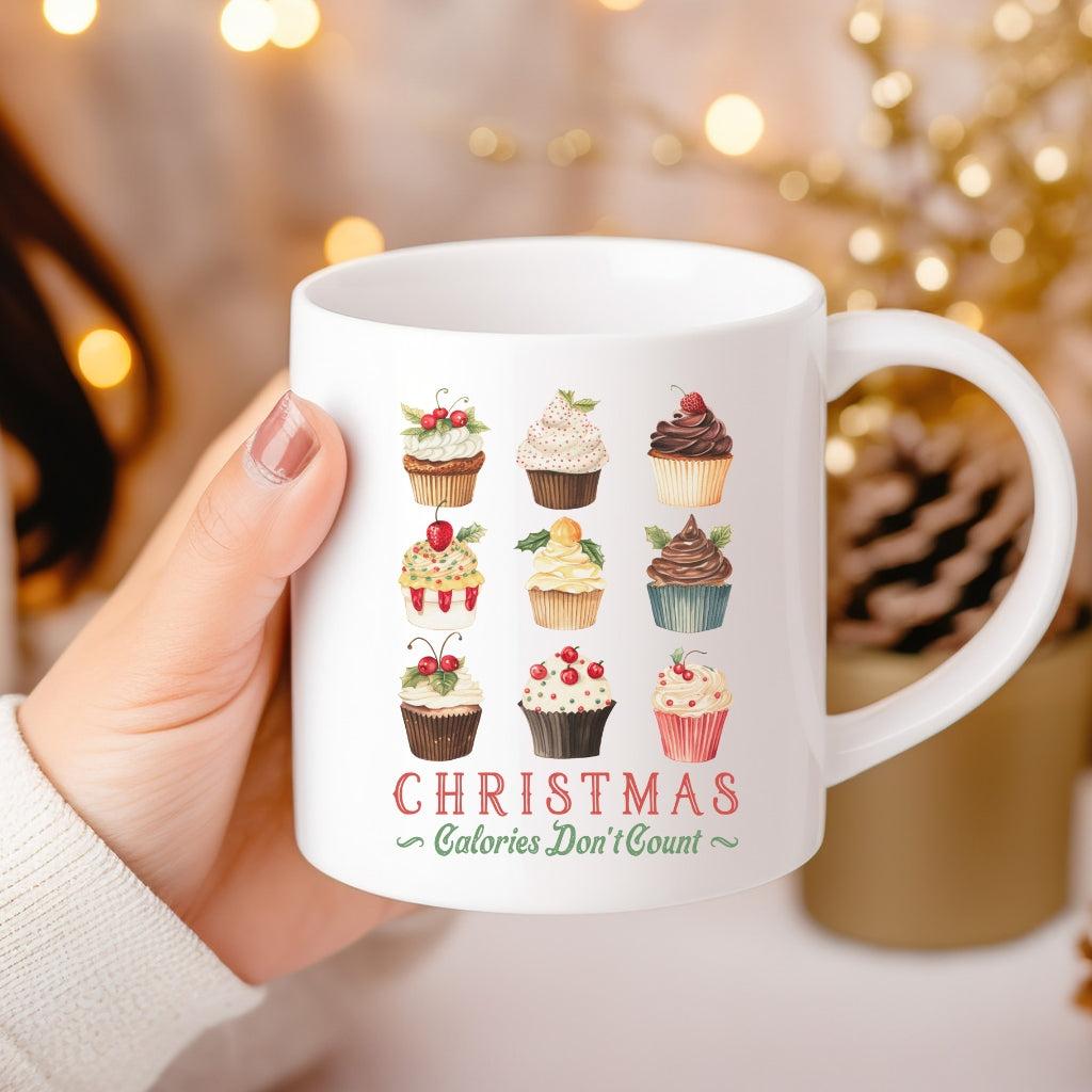 Christmas Calories Don't Count Coffee Mug • 15 oz Ceramic • Drinkware