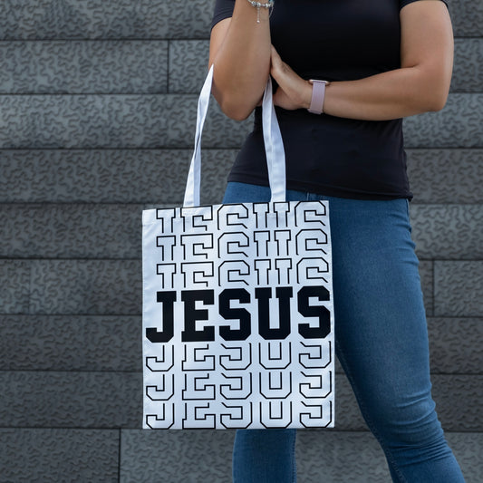 Jesus Canvas Tote + Cosmetic Bag • Reusable • Eco-Friendly