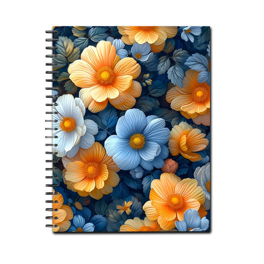 Yellow Bluesky Spiral Lined Notebook